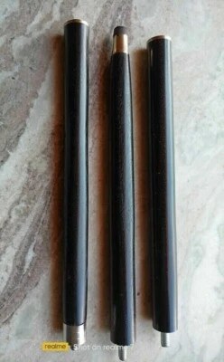 Lote de 2 palillos pliegues estilo trabajo diseño negro para solo eje de madera hechos a mano Foto 1 de 4