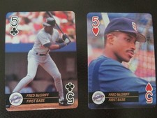 FRED McGRIFF  playing card lot 1992 Major League Baseball Aces San Diego Padres
