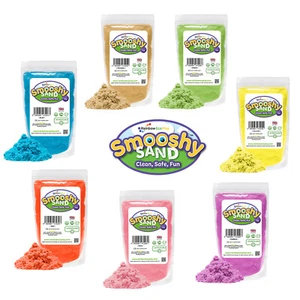 Rainbow Eco Play Sand, Kids, Moulding Magic, Sensory Toy, Smooshy Sand 485g, 1kg - Picture 1 of 64