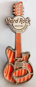 Hard Rock Rocksino NORTHFIELD PARK 3D Woodgrain Guitar Magnet - Picture 1 of 1