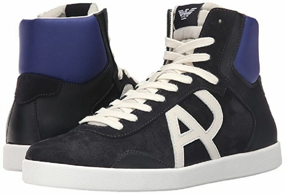 Zapatilla deportiva Armani Jeans para hombre clásica con logotipo AJ EE. UU. 8 UE 41 NUEVA EN CAJA Foto 1 de 1