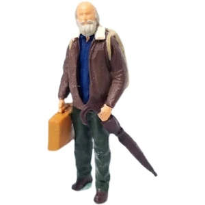 ED 1:64 Painted Figure Model Miniature  Diorama  Old Man Brown Jacket - Picture 1 of 1