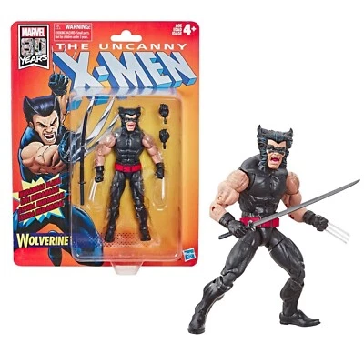 Hasbro Marvel 80 Years X-Men Action Figure Wolverine alto 15 cm con accessori - Immagine 1 di 4