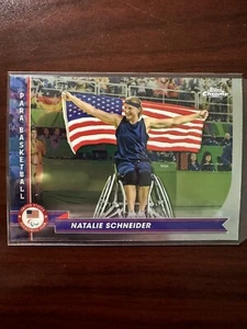 2024 Topps Chrome U.S. Olympic #167 Natalie Schneider Para Basketball - Foto 1 di 2