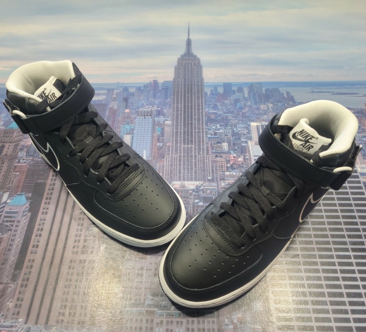 Nike Air Force 1 Mid '07 Black White for Sale | Authenticity Nike Air Force 1 Mid '07 Black White for Sale | Authenticity