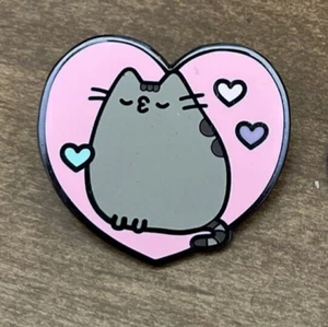 Pusheen the Cat meme website Heart Pin Trading Japanese pet love cartoon comic - Picture 1 of 6