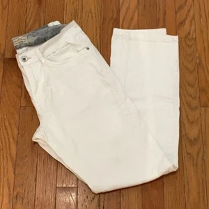 Wetterfeste Vintage schmale weiße Herrenjeans Größe 32 x 30 gebraucht, in einwandfreiem Zustand - Bild 1 von 8