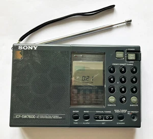 Sony ICF-SW7600 World Band Receiver FM Stereo SW MW LW SSB SYNC AM Radio - Picture 1 of 3