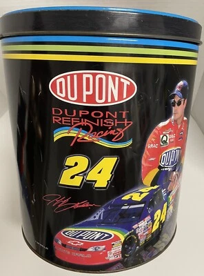 Jeff Gordon #24 Palomitas Vacías Lata NASCAR Hombre Cueva Decoración Dupont Acabado Carreras Foto 1 de 4