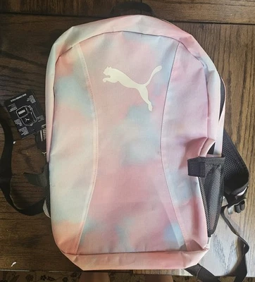 Nueva mochila Puma rosa y azul tye-dye con bolsa de almuerzo Foto 1 de 4
