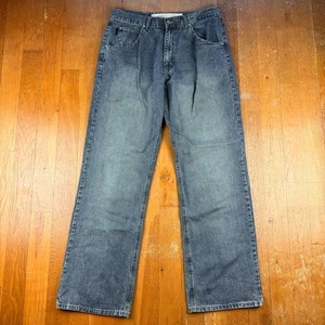 Pantalones de mezclilla vintage Katharine Hamnett años 90 azul pierna recta talla 34 X 32 - Imagen 1 de 4
