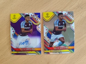 TOPPS Finest UCC 2024/25 - Ollie Watkins Auto /299 - Aston Villa + base - Imagen 1 de 3