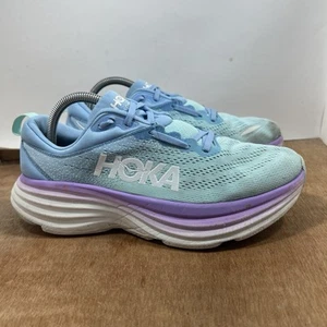 Scarpe da corsa sportive Hoka One One Bondi 8 donna taglia 9,5 sneakers blu - Foto 1 di 9