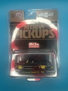 CHASE ! M2 Machines 1:64 1978 Chevrolet Silverado 30 Truck – Gloss Black - Picture 1 of 4