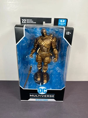 Figura McFarlane DC Multiverse DEATHSTROKE Batman ARKHAM ORIGINS Gold Chase Foto 1 de 4