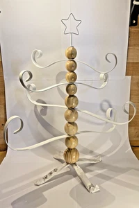 Vinterfint Decoration Christmas Tree Shaped Metal Pine White - Picture 1 of 13