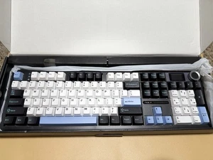 AULA Wind F108 Pro Wireless/2.4G/Wired Mechanical Keyboard Blue Black White - Picture 1 of 5