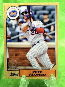 Pete Alonso - 1987 Topps - 2022 Topps Series 1 #T87-76 New York Mets - Picture 1 of 11