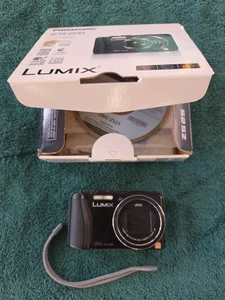 PANASONIC LUMIX ZS25 DIGITAL CAMERA 20x 24mm ORIGINAL BOX SOFTWARE BATTERY DISK - Picture 1 of 8