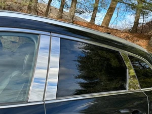Polished Pillar Post Trim 6pc fits 2016-2023 Mazda CX-9 - Picture 1 of 3