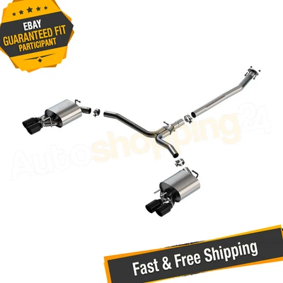 Borla 140853BC S-Type Catback Exhaust for 2018-2024 Toyota Camry XSE 2.5L 4 Cyl. - Image 1 of 4