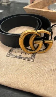 GUCCI Marmont Leather Belt Sz 105 - Image 1 of 4