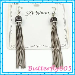 Brighton Salma Tassel French Wire Earrings NWT $58 - Picture 1 of 2