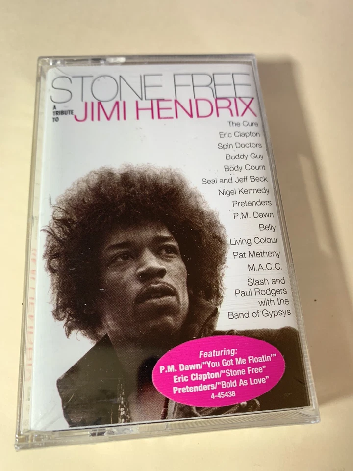 Stone Free Tribute To Jimi Hendrix Cassette Tape (1993) w/ Hype Sticker SEALED - Image 1 of 4