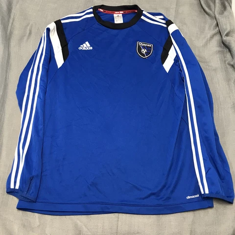 San Jose Earthquakes Long Sleeve Jersey Size XLarge Cover