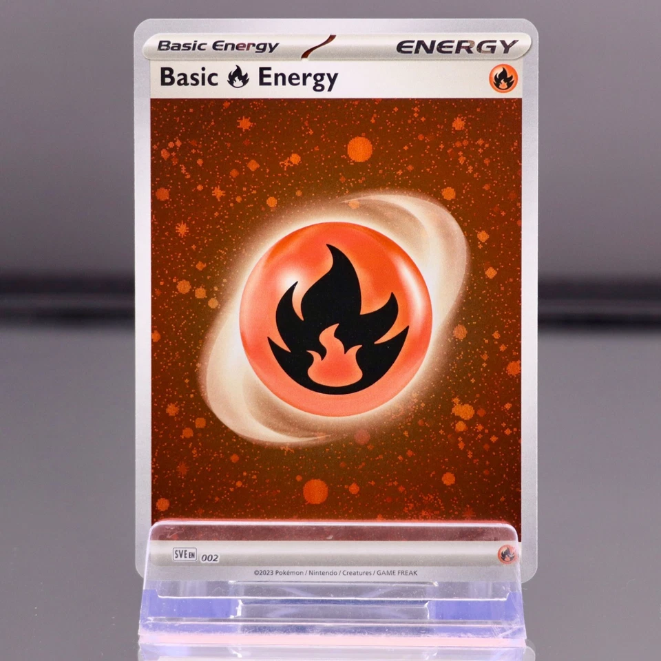 Basic Fire Energy (Cosmos Holo) 002 Sv01: Scarlet & Violet Base Set Holo NM - Image 1 of 1
