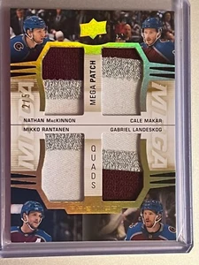 Avalanche Quads PATCH /5 2021-22 Ultimate SSP MacKinnon Makar Rantanen Landeskog - Bild 1 von 2