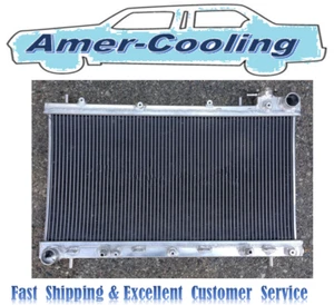Aluminum Radiator 1999 - 2002 Subaru Forester 99 - 2001 Impreza 2000 + FANS - Picture 1 of 7