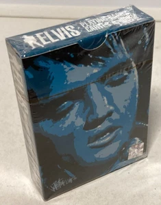 Elvis Presley Playing Cards Joe Petruccio Artwork EPE Licensed SEALED Blue Face - Picture 1 of 5
