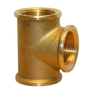BRASS BSPP EQUAL TEE - Picture 1 of 1