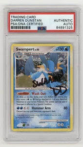PSA Signed Darren Dunstan Swampert 9/106 Great Encounters Pokemon Card - Picture 1 of 2