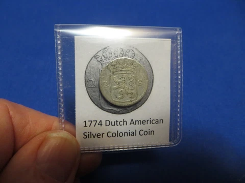 1774 Silver Early American Colonial Coin Before US Minted Coins FREE SHIPPING Cover