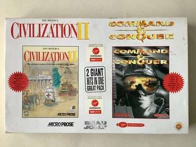 Command & Conquer / Civilization 2 (PC 1997) - Big Box Edition - Image 1 of 4