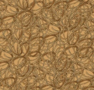 Loralie Designs - Tan - Roper Quilting and Crafting Fabric - Western Cowboy Rope - Picture 1 of 6