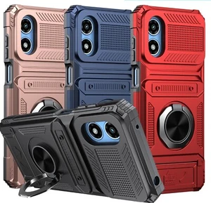Handy Hülle für Moto G 5G 2024 Robust Stoßfest Fallsicher Robust Ständer Cover - Bild 1 von 13