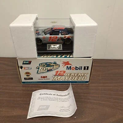 Jeremy Mayfield Revell Collection 1999 #12 Mobil 1 Kentucky Derby Ford 1/24 - Image 1 of 4