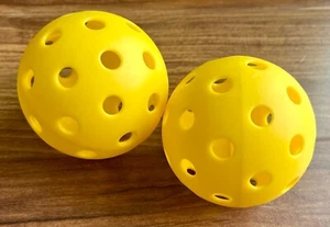NEW Indoor Yellow Pickleballs -Pack of 2 - Picture 1 of 1