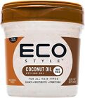 Eco Style Coconut Oil Styling Gel, Moisturises and Conditions, 473 ml (Pack o...