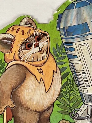 1983 Wicket Ewok R2-D2 Drawing Board ROTJ Star Wars Birthday Card Drawing Board - Image 1 of 4