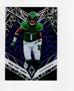 2022 Panini Phoenix Ahmad Sauce Gardner #128 Purple Lazer Rookie 87/99 - Imagen 1 de 2