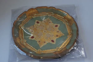 PLATO DECORATIVO FLORENTINO DE MADERA - Imagen 1 de 3