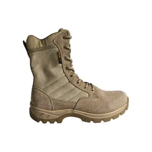 Herren Militär Taktische Stiefel Seitlicher Reißverschluss Pannensicher Arbeitsstiefel Größe 8,5  - Bild 1 von 24