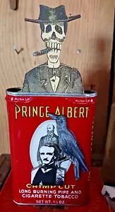 Prince Albert Edgar Allen Poe Raven Skeleton Head Smoking Till Death Never More - Picture 1 of 7