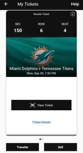 Miami Dolphins Tickets! - Picture 1 of 2