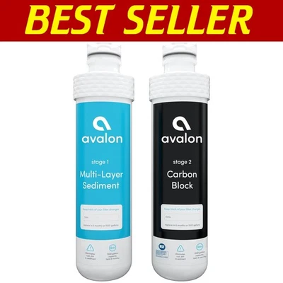 NSF Certified 2-Stage Replacement Filters for Bottleless Water Coolers - 2 Pack - Image 1 of 4