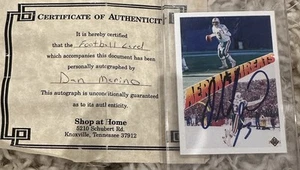 1991 Upper Deck DAN MARINO MARK CLAYTON #34 PSA/ COA AUTOGRAPH!! - Picture 1 of 4